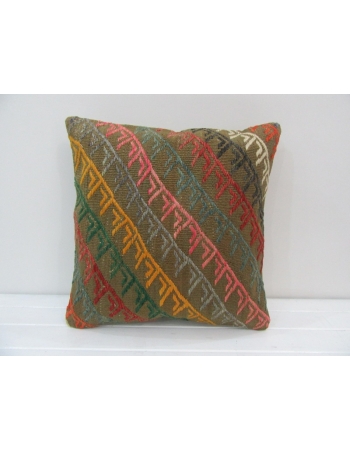 Vintage Embroidered Kilim Pillow