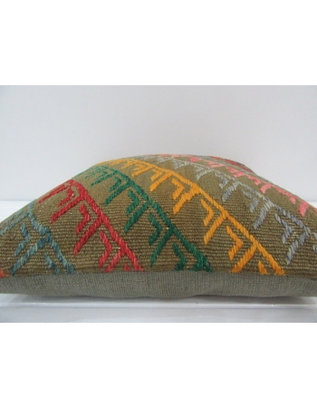 Vintage Embroidered Kilim Pillow