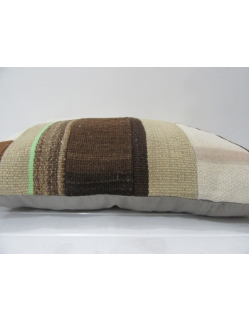 Natural Vintage Kilim Patchwork Pillow