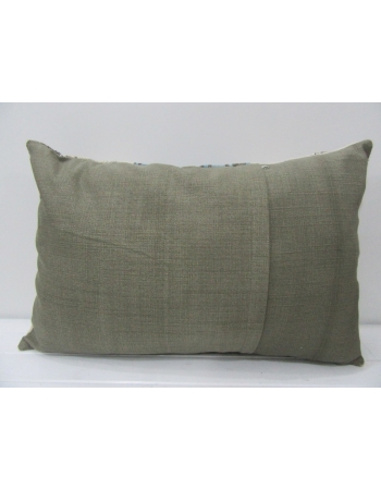 Vintage Gray / Blue Patchwork Pillow
