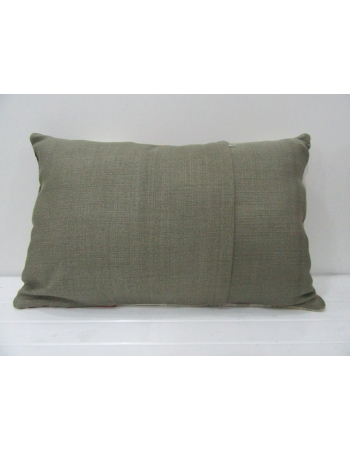 White / Brown Vintage Kilim Pillow