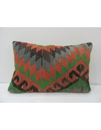 Vintage Rust / Green / Faded Blue Pillow