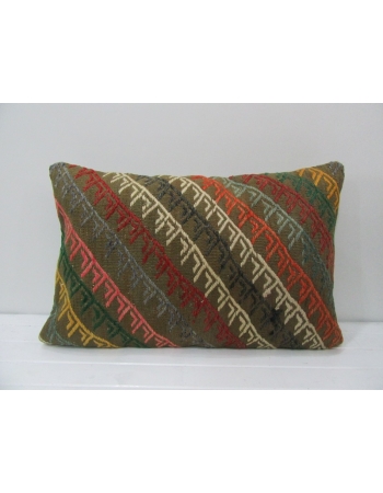 Vintage Embroidered Kilim Pillow