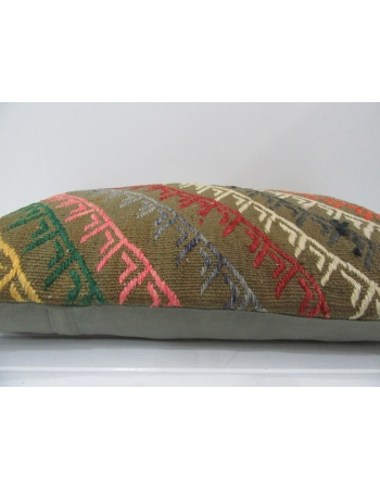 Vintage Embroidered Kilim Pillow