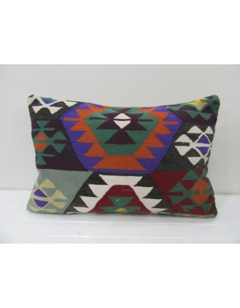 Colorful Handmade Vintage Kilim Pillow