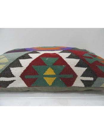 Colorful Handmade Vintage Kilim Pillow