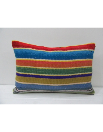 Vintage Striped Colorful Kilim Pillow