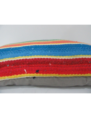 Vintage Striped Colorful Kilim Pillow