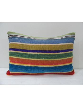Striped Colorful Decorative Kilim Pillow