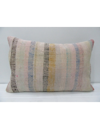 Tan & Beige Striped Kilim Pillow