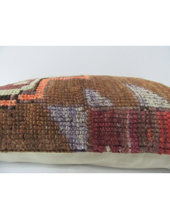 Brown & Burgundy Vintage Handmade Pillow