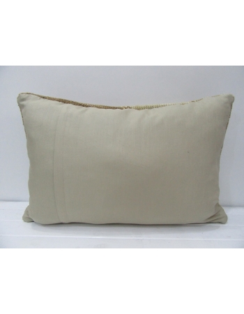 Handmade Vintage Beige & Brown Pillow