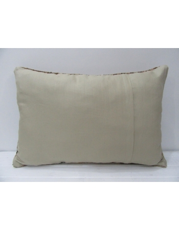 Handmade Vintage Beige & Brown Pillow