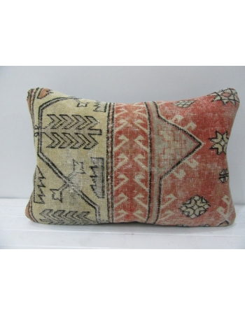 Decorative Beige & Rust Pillow Cover