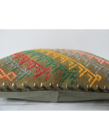 Vintage Embroidered Kilim Cushion Cover