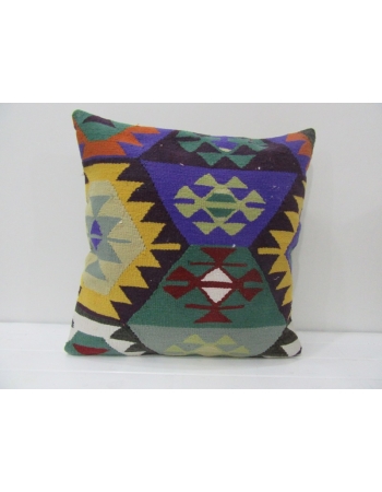 Vintage Colorful Turkish Kilim Pillow