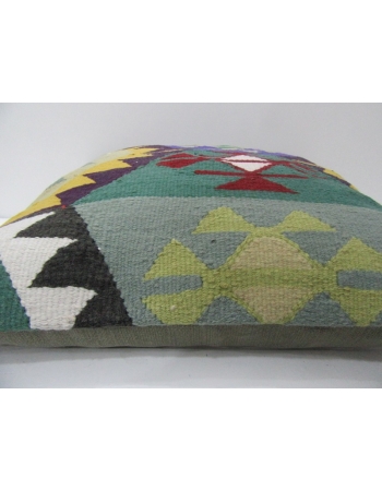 Vintage Colorful Turkish Kilim Pillow