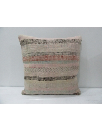 Striped Vintage Turkish Kilim Pillow
