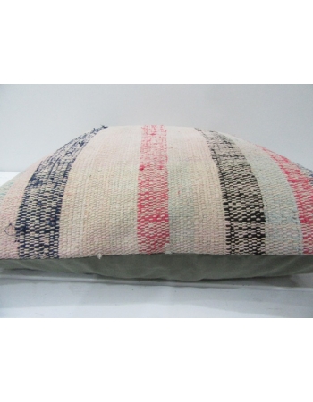 Vintage Striped Turkish Kilim Pillow