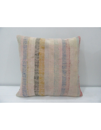 Vintage Striped Unique Kilim Pillow