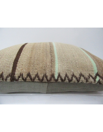 Vintage Brown Turkish Kilim Pillow