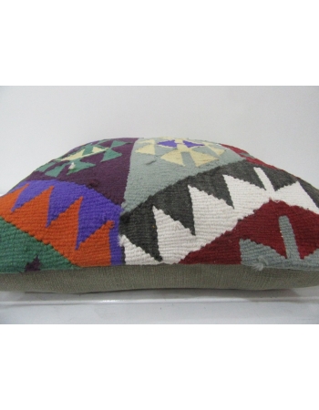 Vintage Colorful Turkish Kilim Pillow