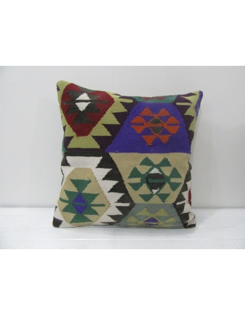 Colorful Vintage Turkish Kilim Pillow