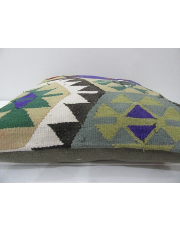 Colorful Vintage Turkish Kilim Pillow