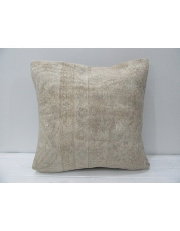 Faded Vintage Beige & Cream Pillow Cover