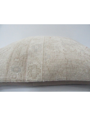 Faded Vintage Beige & Cream Pillow Cover