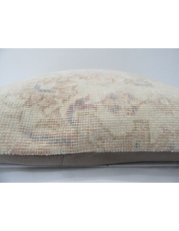 Floral Vintage Beige & Tan Handmade Pillow