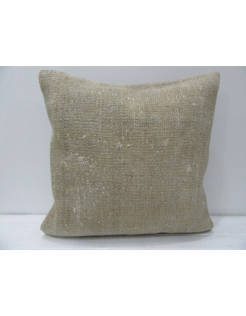 Plain Vintage Decorative Beige Pillow