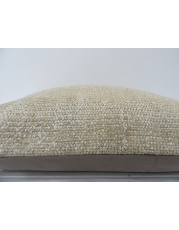 Plain Vintage Decorative Beige Pillow