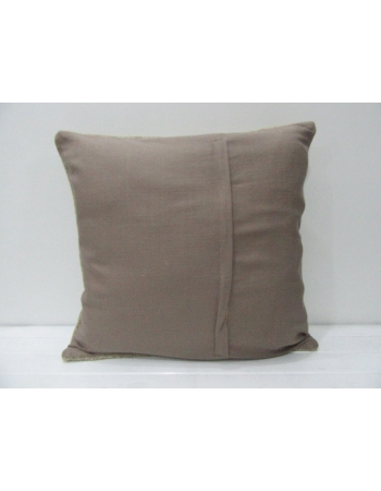 Plain Vintage Decorative Beige Pillow