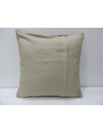 Coral & Brown & Tan Vintage Handmade Pillow