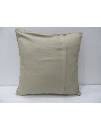 Coral & Brown & Tan Vintage Handmade Pillow