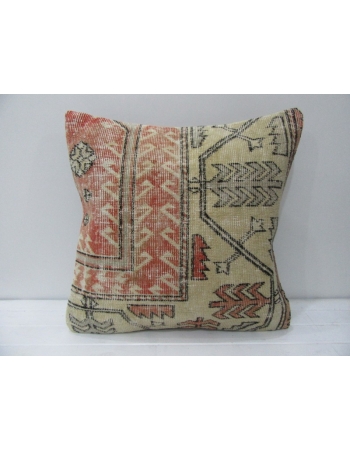 Rust & Beige Vintage Handmade Pillow