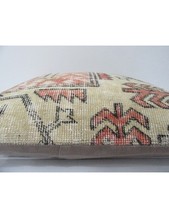 Rust & Beige Vintage Handmade Pillow