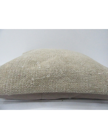 Plain Handmade Vintage Beige Pillow