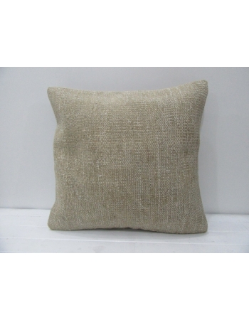 Plain Beige Handmade Decorative Pillow