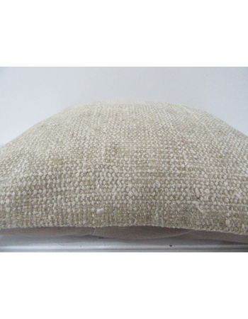 Plain Beige Handmade Decorative Pillow
