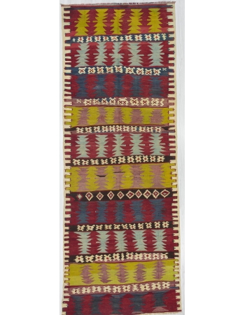 Antique Wool Turkish Malatya Kilim Rug