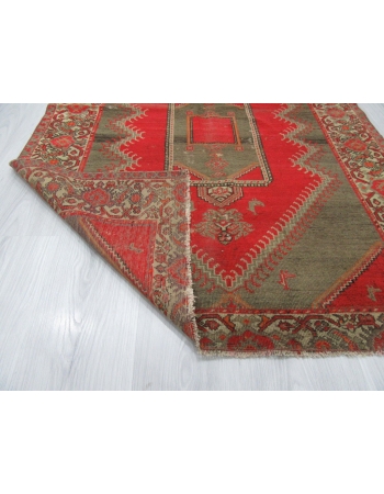 Antique Red Brown Persian Malayer Rug